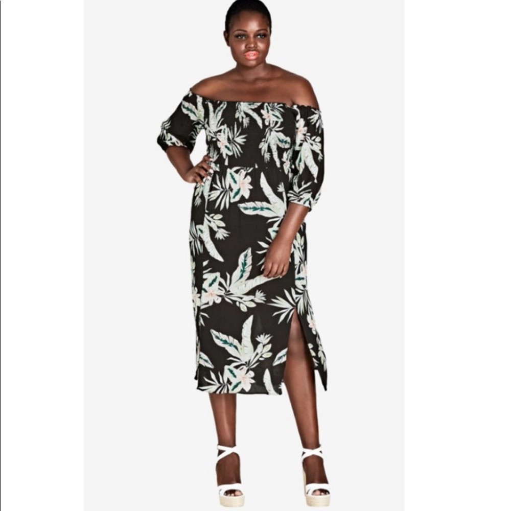 City Chic Oahu Midi Dress